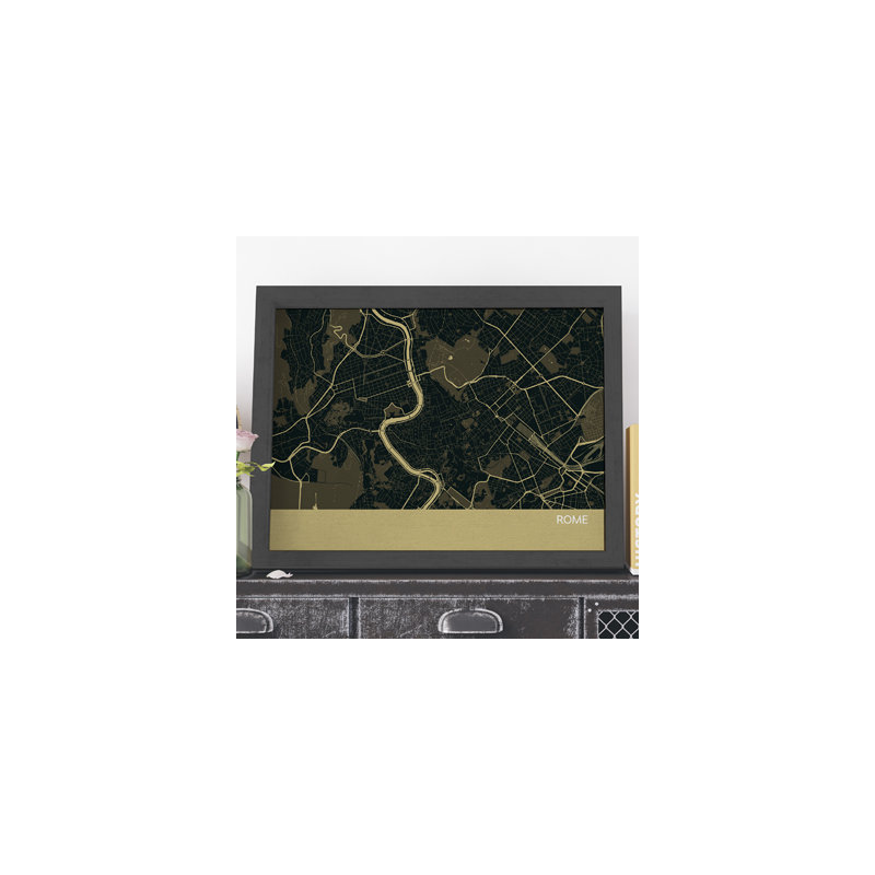 Single Picture Frame Print, Black