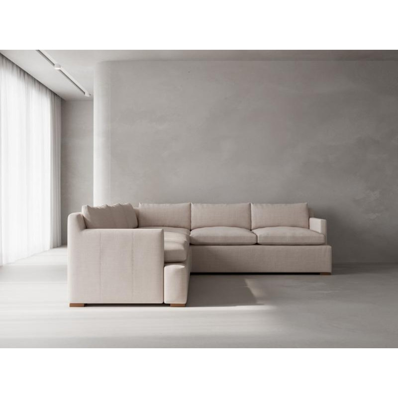 Canapé modulaire Ghost, Mélange de polyester ivoire Nevis