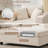 Corduroy Upholstered Sofa Lounge Chair with Removable Storage Ottoman and Pillows-30323370-30853405