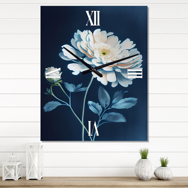 Jermeisha - Floral Wall Clock, Très grand