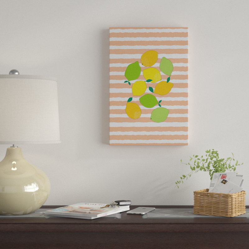 " Citrus Crowd " by Orara Studio, 40" H x 26" W x 1.5" D, No Mat, Wrapped Canvas