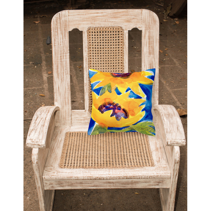 Housse de coussin d'extérieur carré Sunflowers