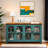 4-Door Cabinet With Tempered Glass Doors-1034114530