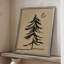 Croquis de sapin d'hiver I, reproduction encadrée - bois massif-147146516