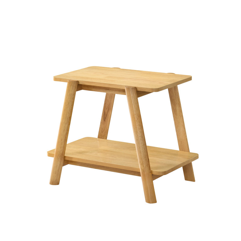 Table de bout Rumi Mid-Century, Chêne naturel