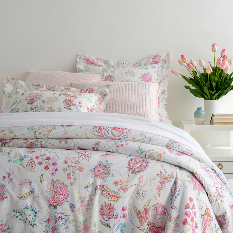 Boyfriend Matelasse Sham, Euro, Slipper Pink