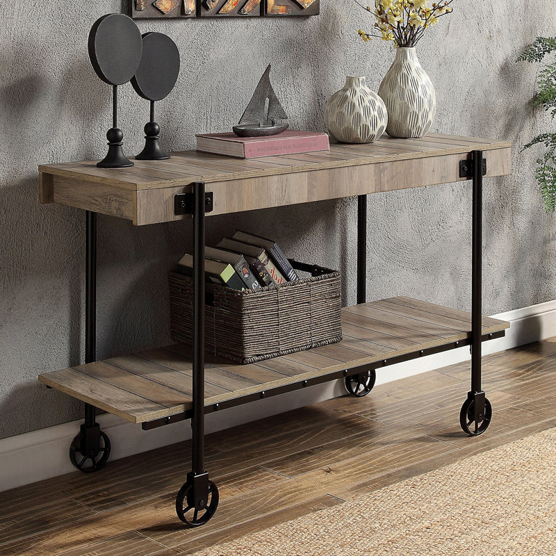 Table de canapé industrielle l 46,6 po