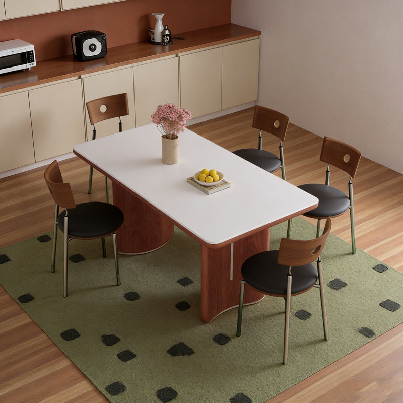Calderone, 7 pièces : table, 6 chaises, H 29,52 po x l 70,86 po x P 31,49 po