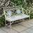 43in. Écusson Mosaic Metal Rectangular Garden Bench