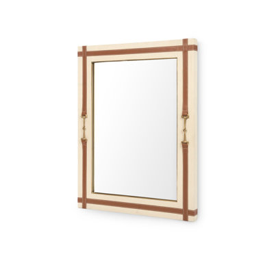 Buckley Rectangle Leather Mirror