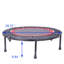 Mini trampoline d'exercice 40 pouces pour adultes ou enfants - Trampoline de remise en forme d'intérieur avec coussin de sécurité | Max