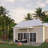 Aluminum 24 ft wide x 12 ft deep patio cover, White, 10lbs. snow load-24737614