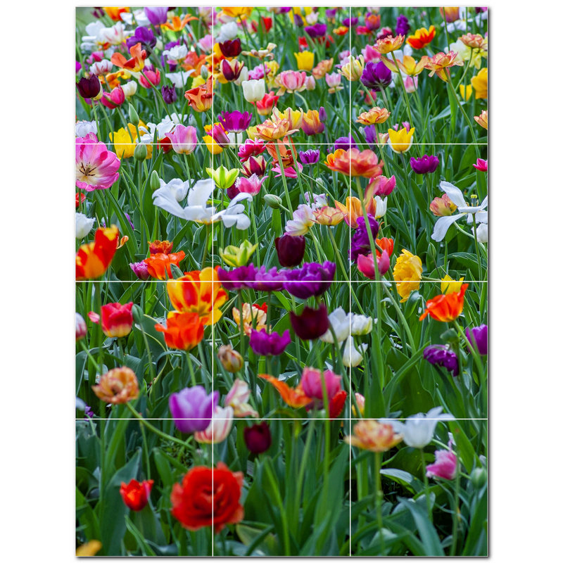 12'' x 12'' Satin Ceramic Decorative Mural