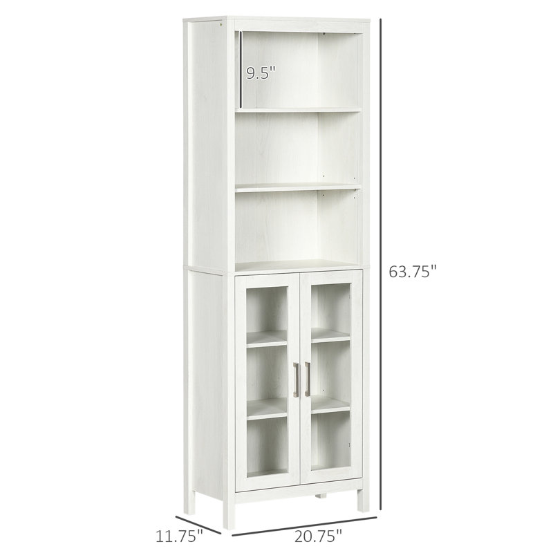 Space-saving Storage Particle Board Modern Bathroom Linen Tower For Contemporary Spaces