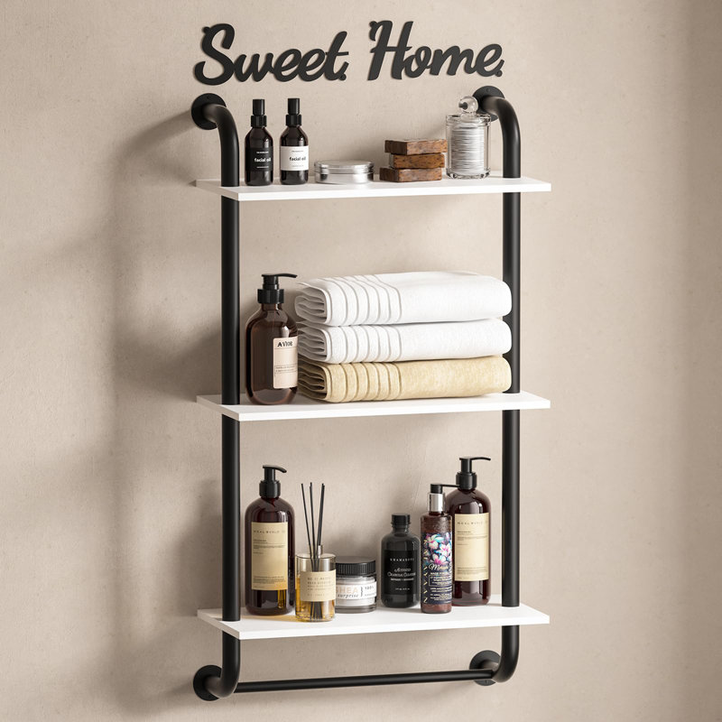 Teter 3 Piece Floating Shelf, White