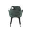 Berlin Modern Upholstered Dining Chair with Black Metal Legs-176274595