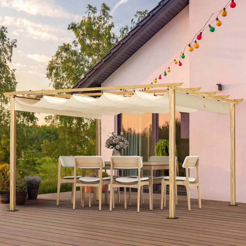en séquoia 1905, H 87,4 po x l 143,7 po x P 143,7 po, Beige, Grain de bois naturel