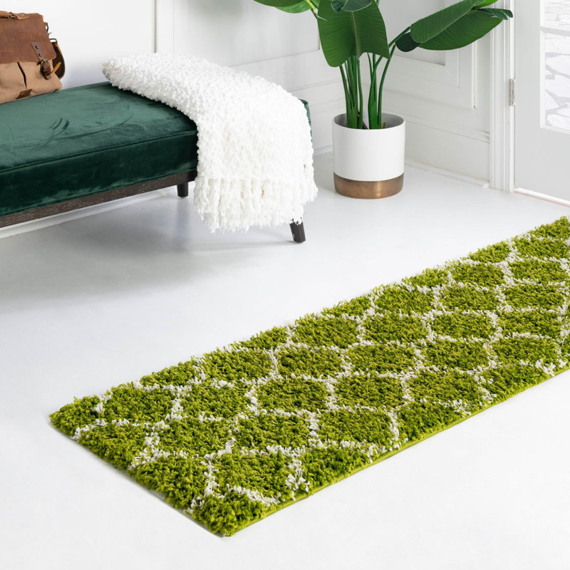 Geometric Indoor Rug, Runner 2'7" x 12'