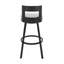 Tabouret tournant 30 "en métal avec similicuir-414120795