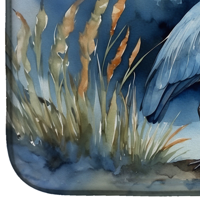 Tapis de séchage Blue Heron Under the Moonlight