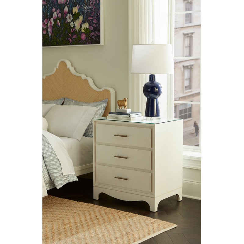 Barrett 3-Drawer Side Table, Denim Mist