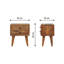 Chapmanville 35cm W Solid Wood Bedside Table-1547975590