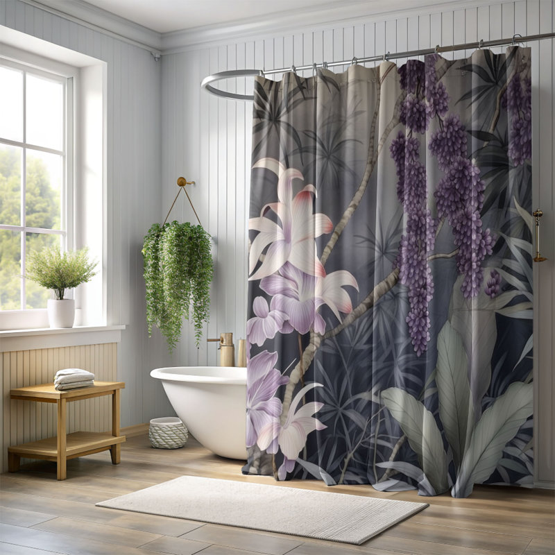 Rideau de douche Edo Elegance - Premium, H 74 po x l 71 po