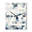 Horloge murale moderne à motif de cercles, aquarelle matelassée bleu rétro I-99632976