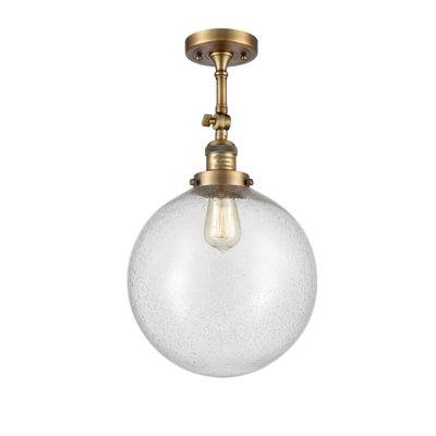 Plafonnier semi-encastré 1 lumière 12 "ciacchi