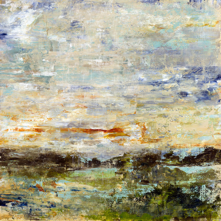 «Hillside View», reproduction sur toile, H 48 po x l 48 po x P 1,5 po, Wrapped Canvas, Pas de tapis