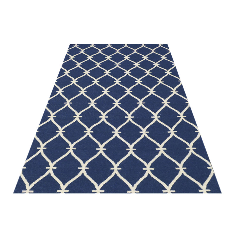Belinda Geometric Wool Hand Woven Area Rug, Rectangle 155 x 240cm