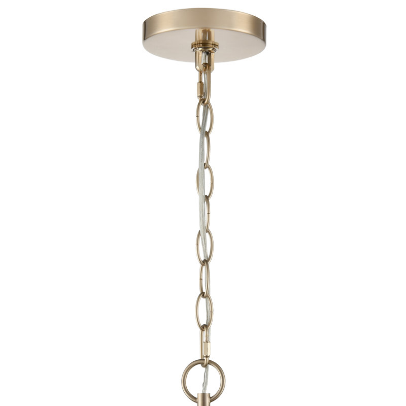 Lustre Senoia - or moderne, 9, H 37,25 po x l 32,5 po x P 32,5 po