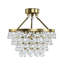 Deonta 5-Tier Dimmable Semi-Flush Crystal Chandelier-1431166250
