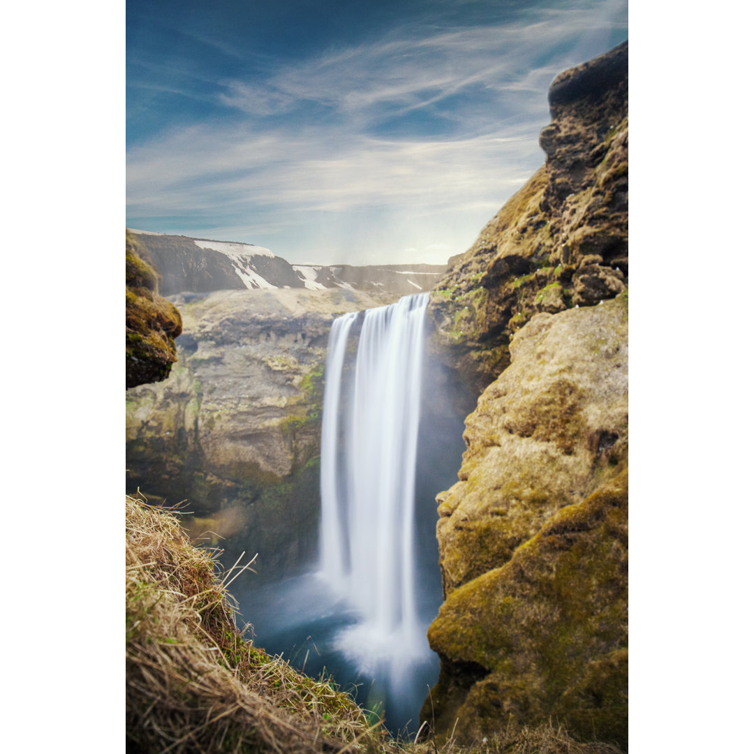 Skogafoss Wasserfall Island - Druck