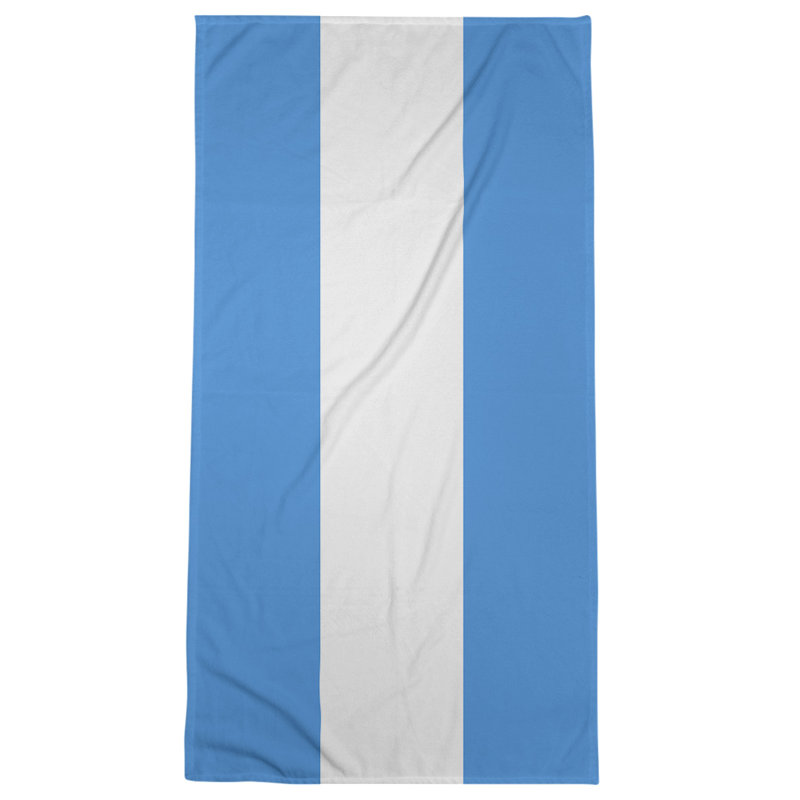 Microfiber Bath Towel, Tennessee Red Football Sky Blue/Gray
