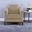 Chaises d'appoint confortables en velours, conception moderne en noyer brun clair pour la maison