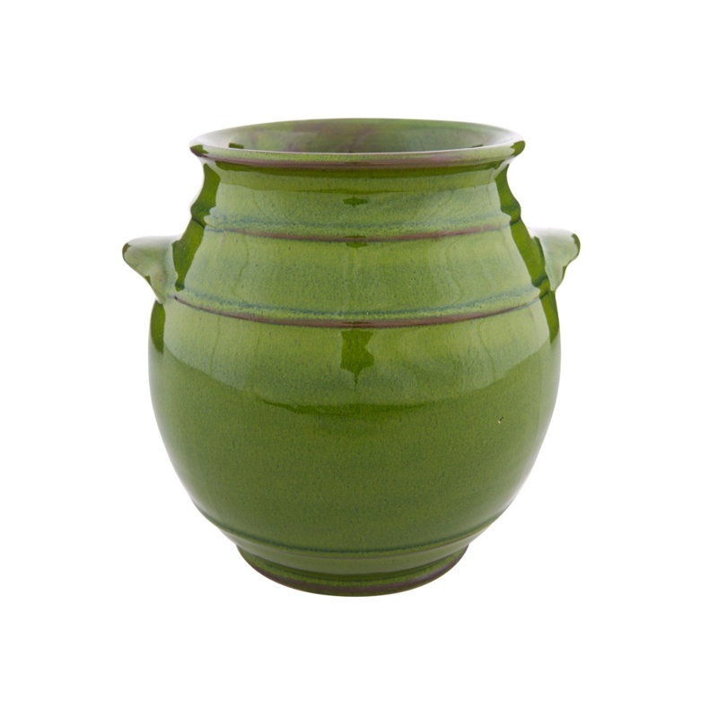 Michalak Ceramic / Porcelain Jar, Green