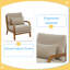 Chaise longue en bois durable et fonctionnelle-129879276