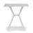 Balto Basma White Outdoor Dining 2 Seats Set