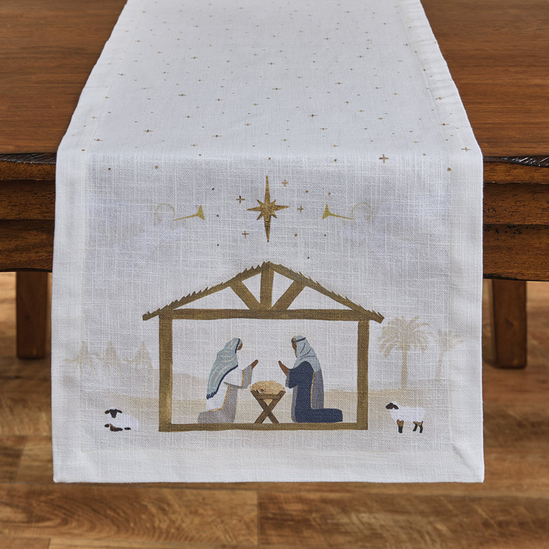 Away In A Manger Table Runner 14" X 54"