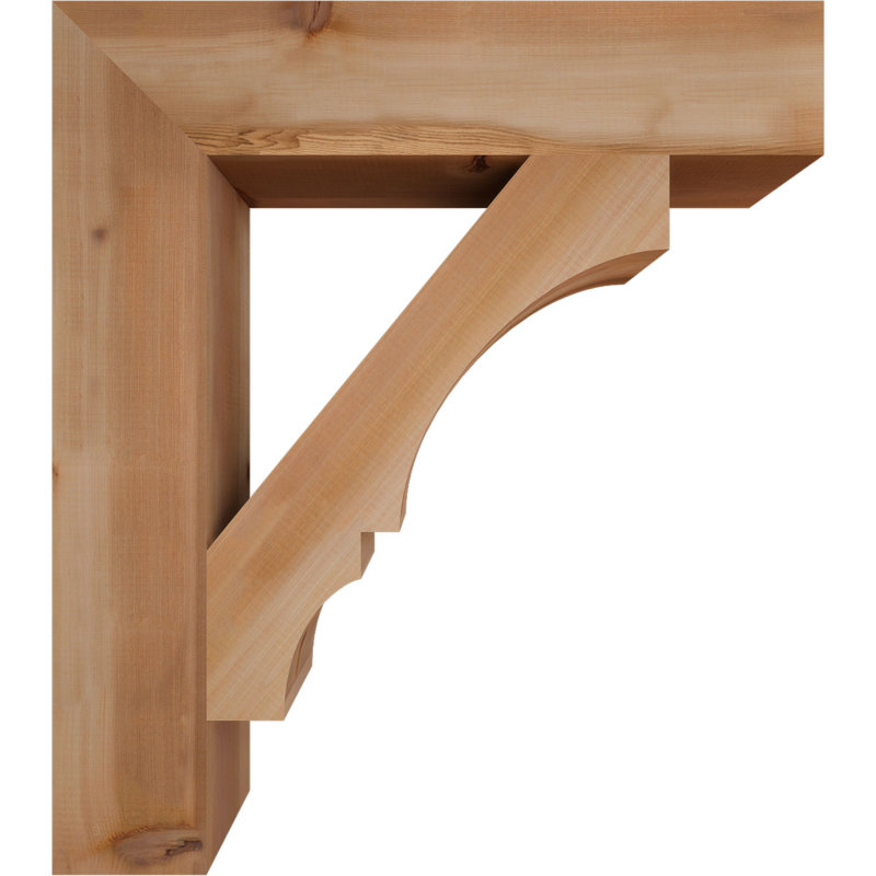 Support de bloc Balboa, Cèdre rouge de l'Ouest lisse, L 5 1/2 po x P 30 po x H 34 po