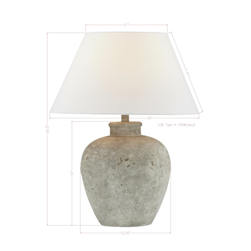 Lampe de table en métal Fulgence