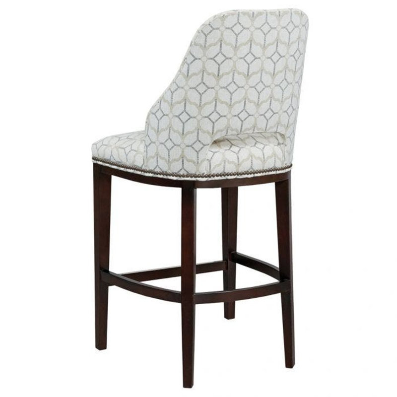 Darien 30.5" Bar Stool, Almond Buff, Platinum (3160 63)