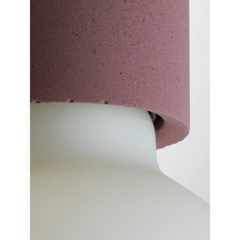 Abriona 1 - Light Bulb Pendant, Burgundy