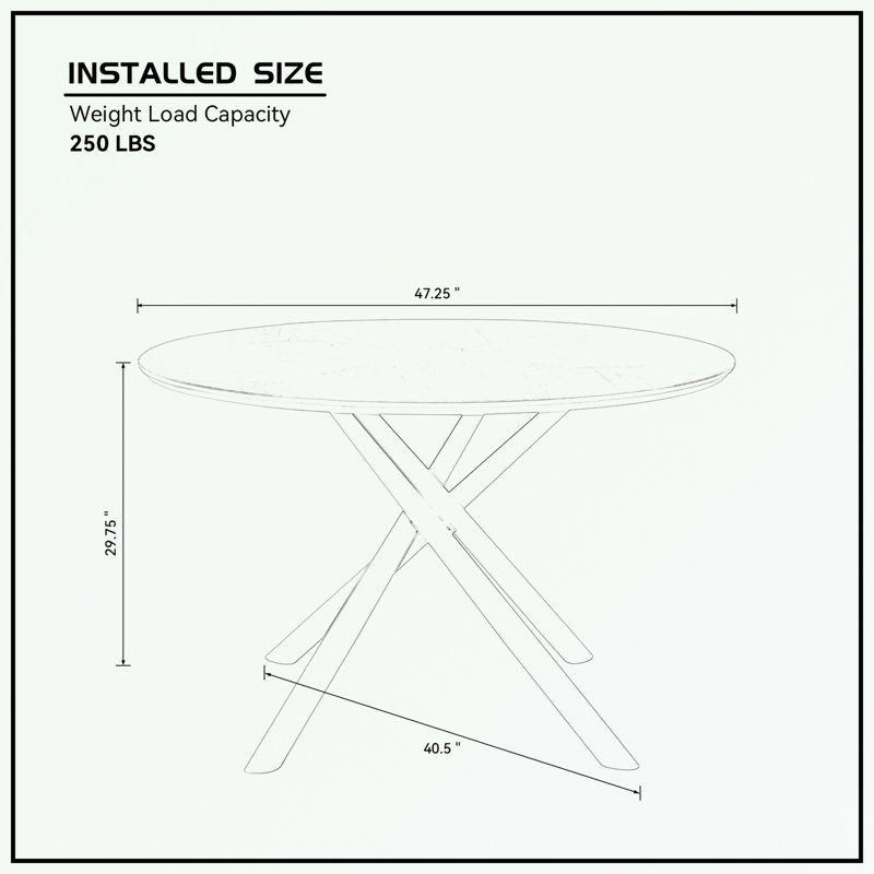 Table basse Javarri, H 29,75 po x L 47,25 po x l 47,25 po, Noir
