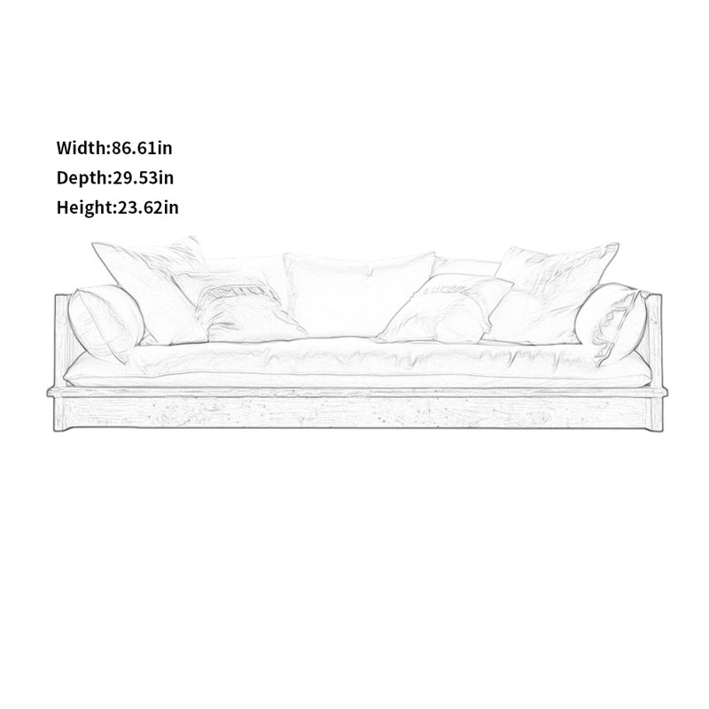 Minimalist fabric sofa