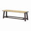 Banc en bois massif de style campagnard Farmhouse