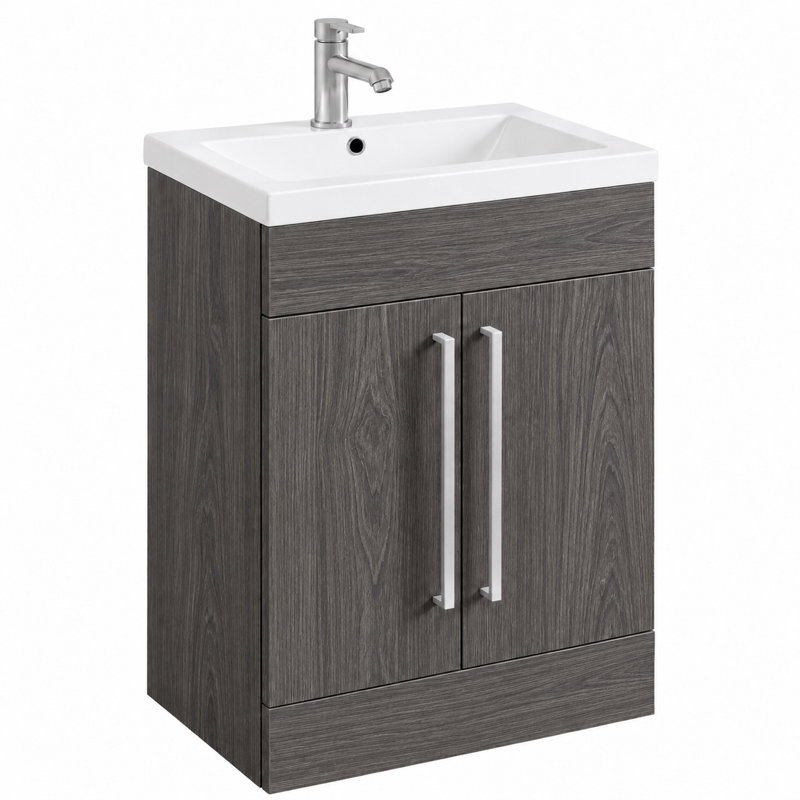 515 mm Freestanding Single Vanity, Dark Elm