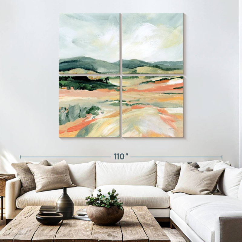 Alvord Vermillion Landscape I, H 74 po x l 74 po