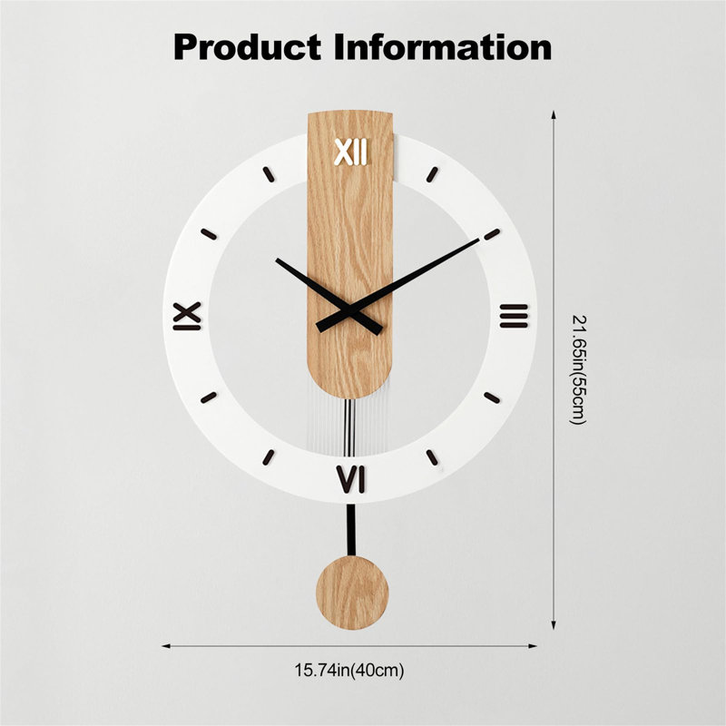 Manufactured Wood Wall Clock